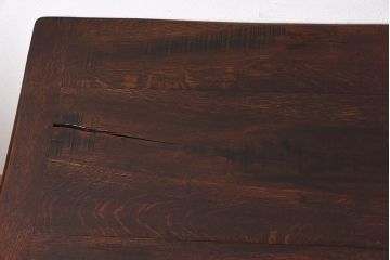 アンティーク家具　イギリス　オーク材製　木製らしい歪みが味わい深いダイニングテーブル(作業台)