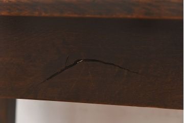 アンティーク家具　イギリス　オーク材製　木製らしい歪みが味わい深いダイニングテーブル(作業台)