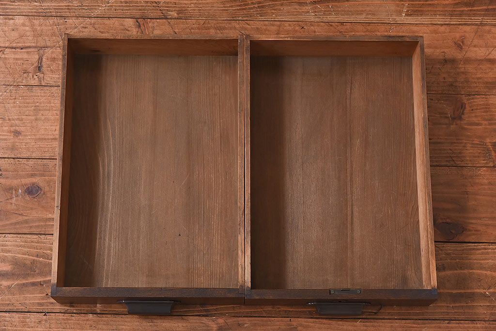 アンティーク家具　和製アンティーク　古い木の質感が味わい深いコンソールテーブル(平机)