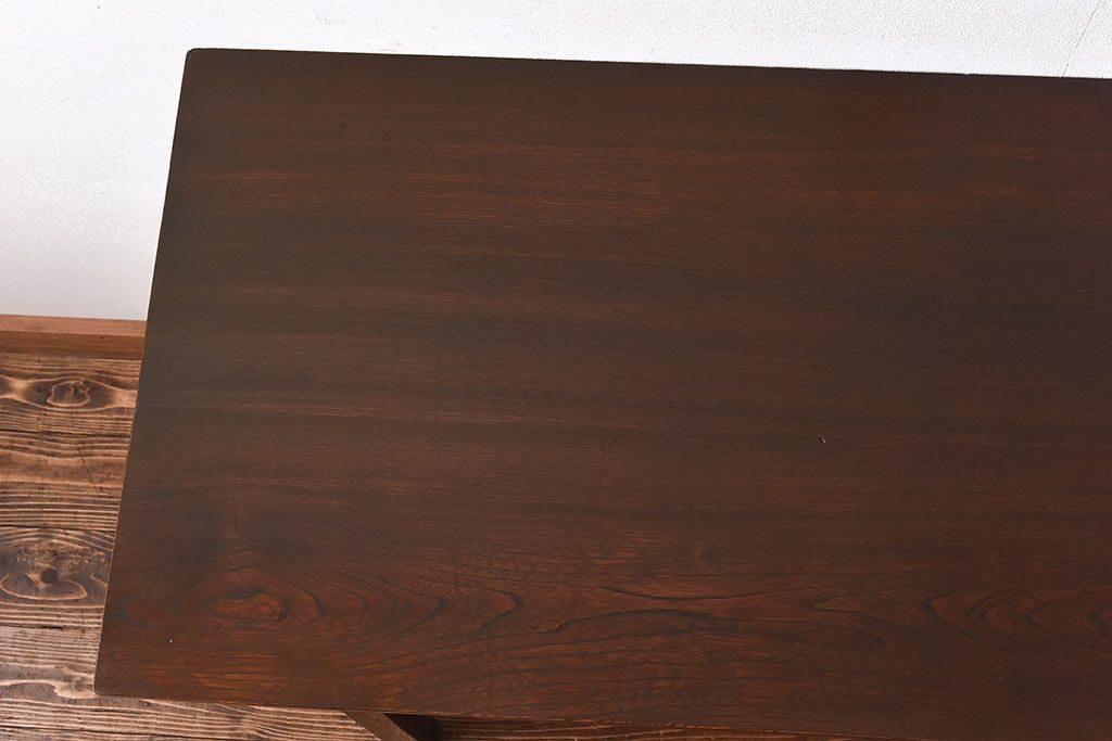 アンティーク家具　和製アンティーク　古い木の質感が味わい深いコンソールテーブル(平机)