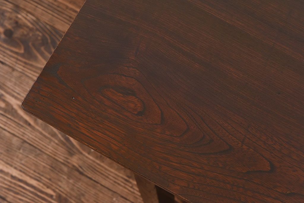 アンティーク家具　和製アンティーク　古い木の質感が味わい深いコンソールテーブル(平机)