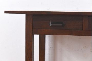 アンティーク家具　和製アンティーク　古い木の質感が味わい深いコンソールテーブル(平机)