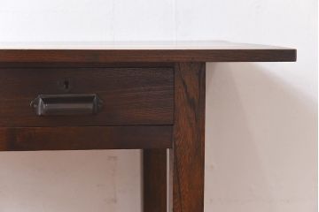 アンティーク家具　和製アンティーク　古い木の質感が味わい深いコンソールテーブル(平机)