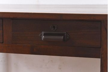 アンティーク家具　和製アンティーク　古い木の質感が味わい深いコンソールテーブル(平机)