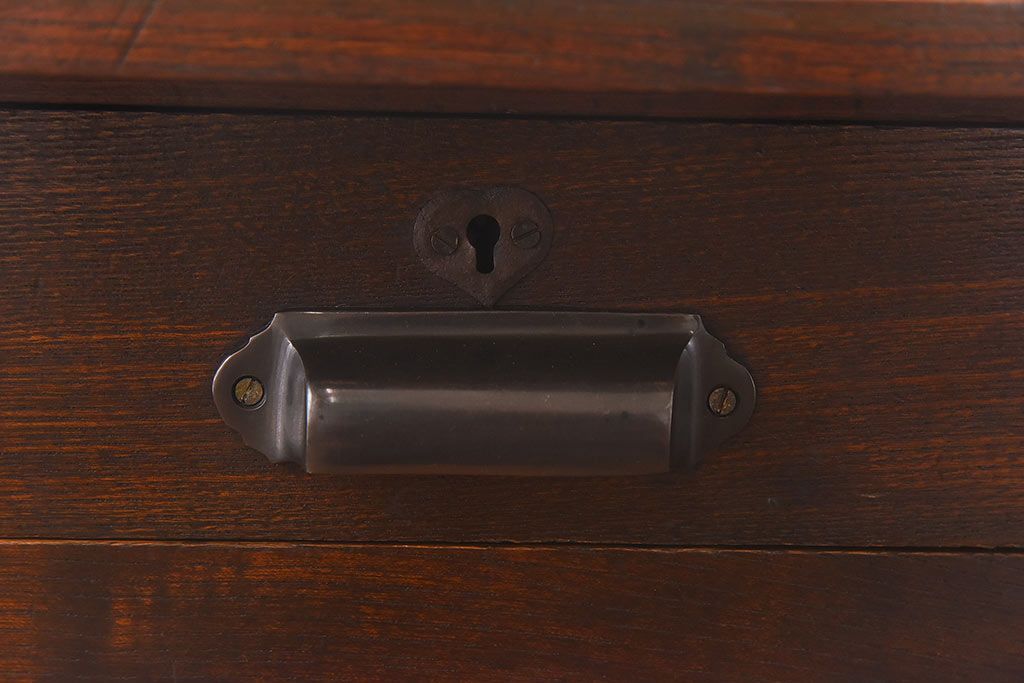 アンティーク家具　和製アンティーク　古い木の質感が味わい深いコンソールテーブル(平机)