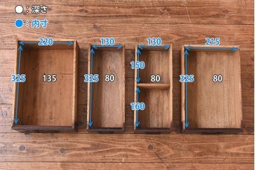 アンティーク家具　古民具　江戸期　珍しいデザインの新潟産・帳場箪笥(薬箪笥)