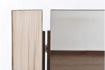 中古　伝統工芸　軽井沢彫り　繊細な技が光るドレッサー(三面鏡、鏡台、化粧台)
