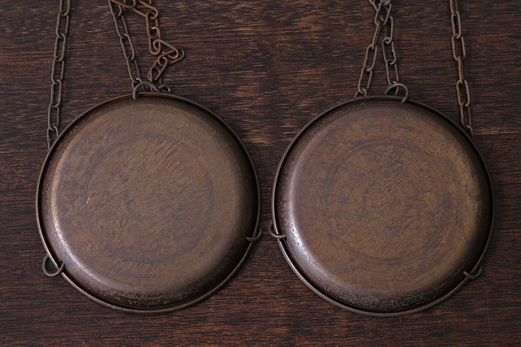 アンティーク雑貨　ビンテージ　イタリア製　味わいのある風合いが魅力の天秤(はかり)