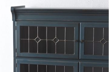 【I様ご成約分】ペイント家具　レトロなスタッキングブックケース(本箱、収納棚)