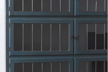 【I様ご成約分】ペイント家具　レトロなスタッキングブックケース(本箱、収納棚)
