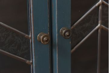 【I様ご成約分】ペイント家具　レトロなスタッキングブックケース(本箱、収納棚)