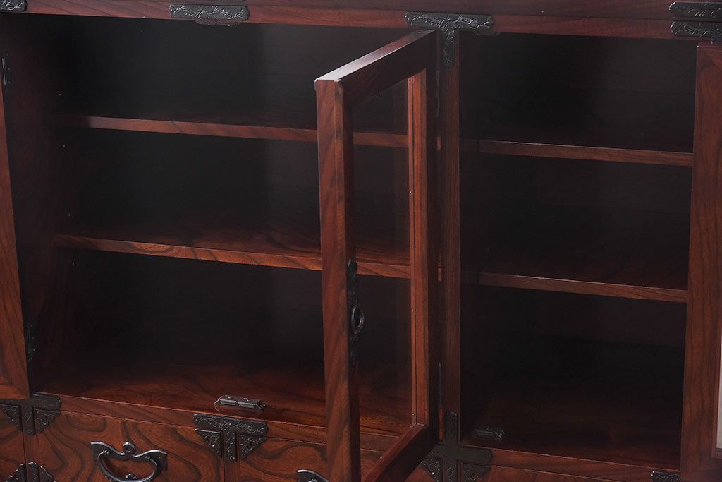 中古美品　岩谷堂箪笥　No.746　覚山サイドボード(収納棚、タンス)(定価約60万円)