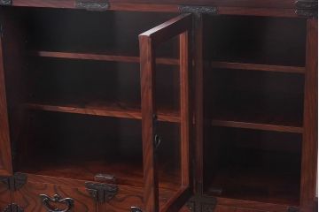 中古美品　岩谷堂箪笥　No.746　覚山サイドボード(収納棚、タンス)(定価約60万円)