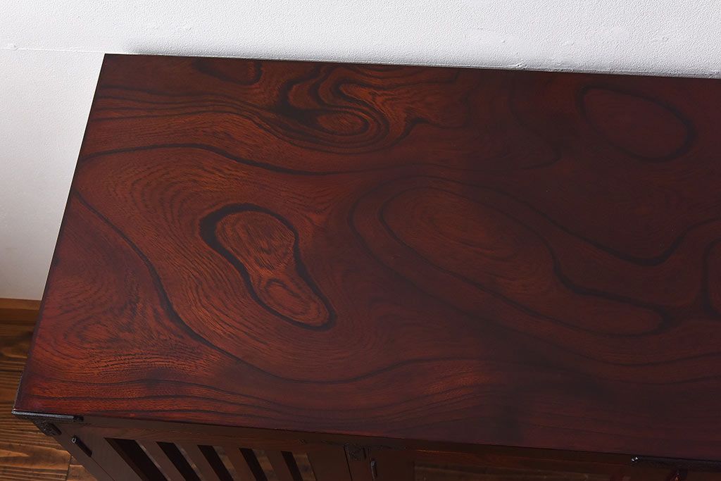 中古美品　岩谷堂箪笥　No.746　覚山サイドボード(収納棚、タンス)(定価約60万円)