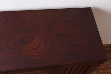 中古美品　岩谷堂箪笥　No.746　覚山サイドボード(収納棚、タンス)(定価約60万円)