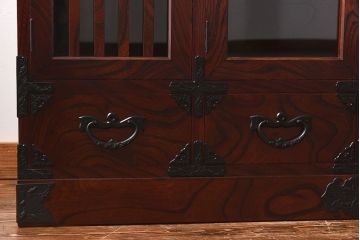 中古美品　岩谷堂箪笥　No.746　覚山サイドボード(収納棚、タンス)(定価約60万円)