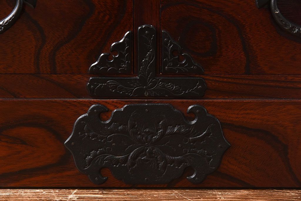 中古美品　岩谷堂箪笥　No.746　覚山サイドボード(収納棚、タンス)(定価約60万円)