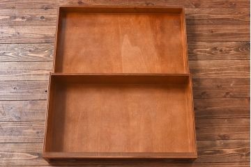 中古　イタリア輸入家具　クラシックな引き出し付きガラスケース(飾り棚、コレクションラック)