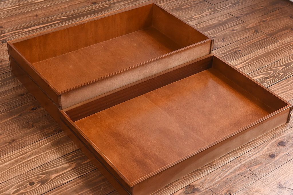 中古　イタリア輸入家具　クラシックな引き出し付きガラスケース(飾り棚、コレクションラック)