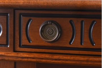 中古　イタリア輸入家具　クラシックな引き出し付きガラスケース(飾り棚、コレクションラック)