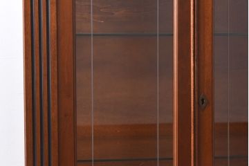 中古　イタリア輸入家具　クラシックな引き出し付きガラスケース(飾り棚、コレクションラック)