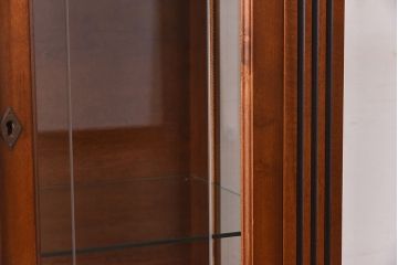 中古　イタリア輸入家具　クラシックな引き出し付きガラスケース(飾り棚、コレクションラック)