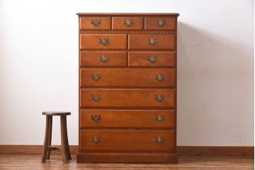 中古　横浜クラシック家具　ダニエル(daniel)　チェストイレブン(洋タンス、引き出し)(定価約45万円)