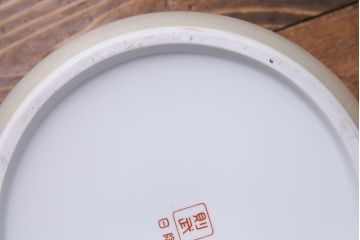 アンティーク雑貨　ノリタケ・則武(日陶) 　和の雰囲気漂う松の図の火鉢(手あぶり、鉢カバー、ディスプレイ)(3)(R-027652)