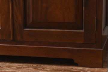 中古　九州民芸家具　品のあるツヤが魅力的なキャビネット(食器棚、本棚、飾り棚)