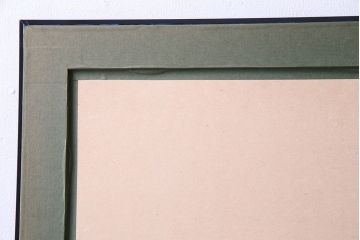 アンティーク雑貨　鶴田一郎　シルクスクリーン(セリグラフ) サイン入り　「燃ゆる想い/青」