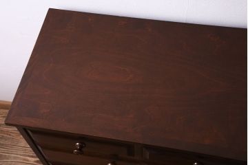 中古　北海道民芸家具　落ち着きある趣きのチェスト(引き出し、箪笥)