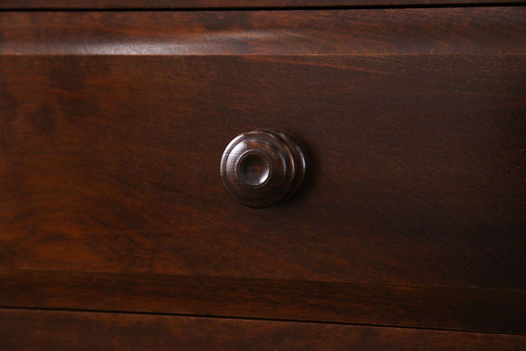 中古　北海道民芸家具　落ち着きある趣きのチェスト(引き出し、箪笥)