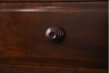 中古　北海道民芸家具　落ち着きある趣きのチェスト(引き出し、箪笥)