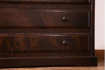 中古　北海道民芸家具　落ち着きある趣きのチェスト(引き出し、箪笥)