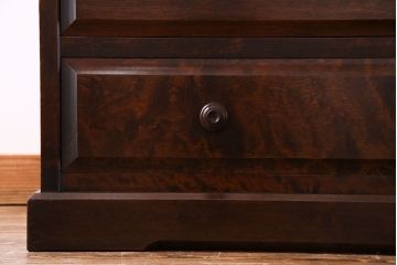 中古　北海道民芸家具　落ち着きある趣きのチェスト(引き出し、箪笥)