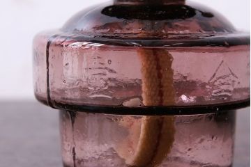 ビンテージ　シェードが可愛らしいオイルランプ(照明、吊りランプ)