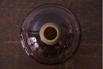 ビンテージ　シェードが可愛らしいオイルランプ(照明、吊りランプ)