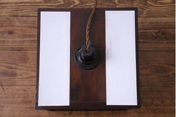 中古 松本民芸家具　シックな雰囲気の亀甲型ペンダントライト(天井照明)