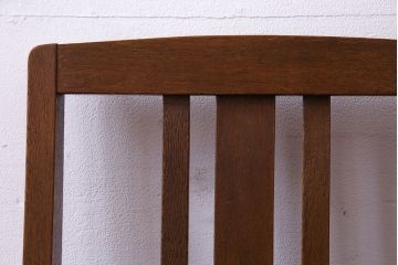 アンティーク家具　和製アンティーク　落ち着きのある色味のナラ材のチェア(椅子、ダイニングチェア)