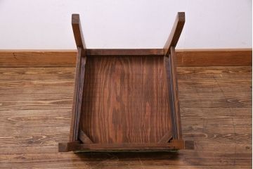 アンティーク家具　和製アンティーク　落ち着きのある色味のナラ材のチェア(椅子、ダイニングチェア)