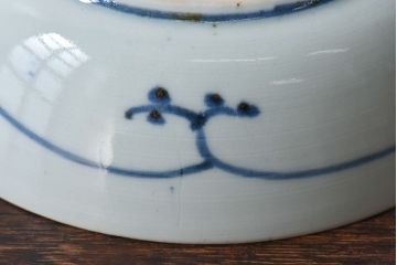 アンティーク雑貨　江戸期　古伊万里　染付蛸唐草　なます皿(和食器)(2)