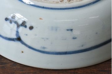 アンティーク雑貨　江戸期　古伊万里　染付蛸唐草　なます皿(和食器)(2)