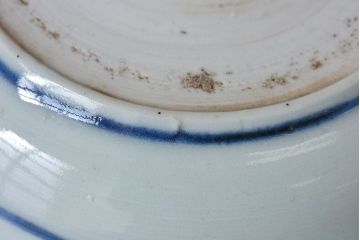 アンティーク雑貨　江戸期　古伊万里　染付蛸唐草　なます皿(和食器)(2)