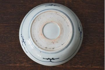 アンティーク雑貨　江戸期　古伊万里　染付蛸唐草　なます皿(和食器)2枚セット(1)