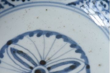 アンティーク雑貨　江戸期　古伊万里　染付蛸唐草　なます皿(和食器)2枚セット(2)