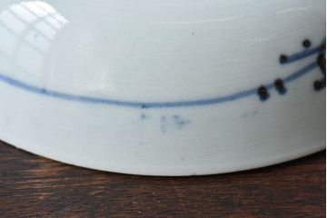 アンティーク雑貨　江戸期　古伊万里　染付蛸唐草　なます皿(和食器)2枚セット(2)