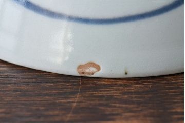 アンティーク雑貨　江戸期　古伊万里　染付蛸唐草　なます皿(和食器)2枚セット(2)