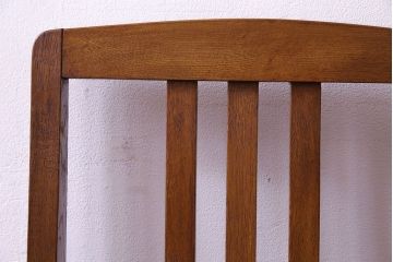 アンティーク家具　和製アンティーク　落ち着きのある色味のナラ材のチェア(椅子、ダイニングチェア)(1)
