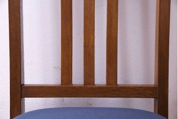 アンティーク家具　和製アンティーク　落ち着きのある色味のナラ材のチェア(椅子、ダイニングチェア)(1)