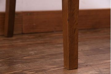 アンティーク家具　和製アンティーク　落ち着きのある色味のナラ材のチェア(椅子、ダイニングチェア)(1)